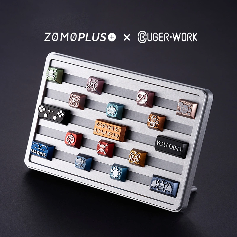 Quickly transform your keycaps storage box into a high angle vertical keycap display frame by ZOMOPLUS X BugerWork.