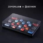 Display and organize various keycaps with ZOMOPLUS X BugerWork metal case, perfect for keycap enthusiasts.