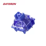 Gateron CJ Wall Stem Linear Switch overhead view: highlighting the dust-proof design, stem quality, and housing precision for enthusiasts.