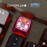 Close-up of ZOMOPLUS Ace Keycap installed on keyboard, blending iconic design and high-grade materials.