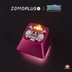 ZOMOPLUS One Piece Ace Keycap showcases stunning anodized finish and intricate design for your mechanical keyboard.