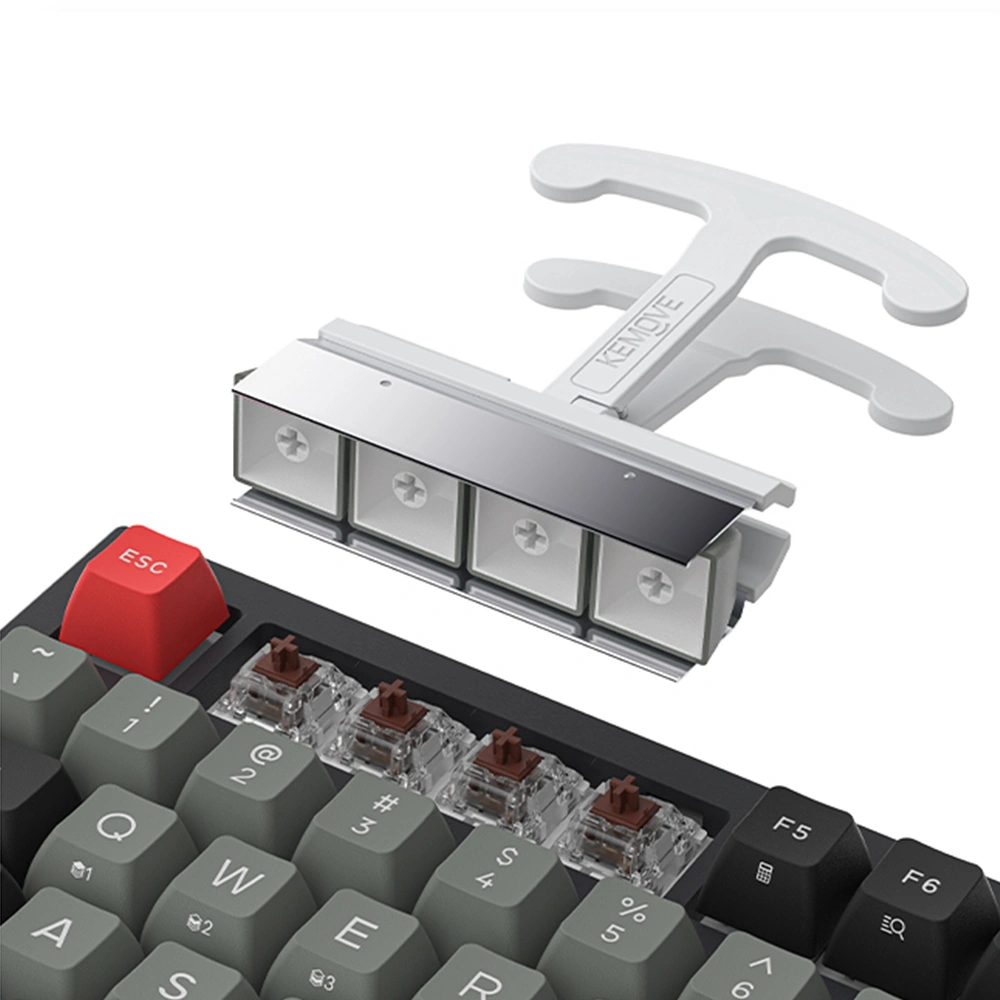 KEMOVE P11 4-Key Keycap Puller with ergonomic handle for precise keycap removal without damaging the keycaps.