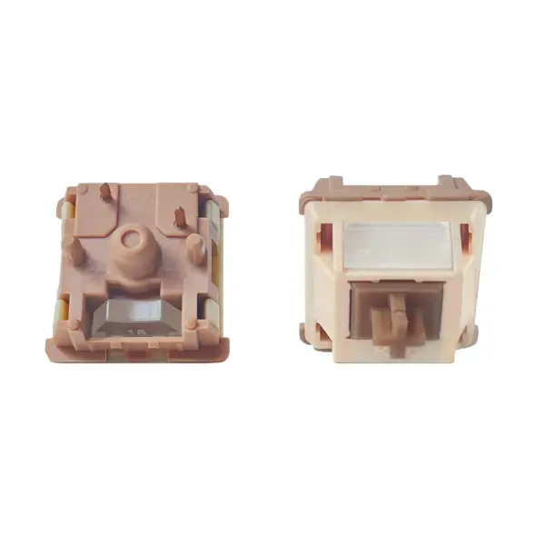 Tiramisu linear switch with light actuation and smooth keystroke.
