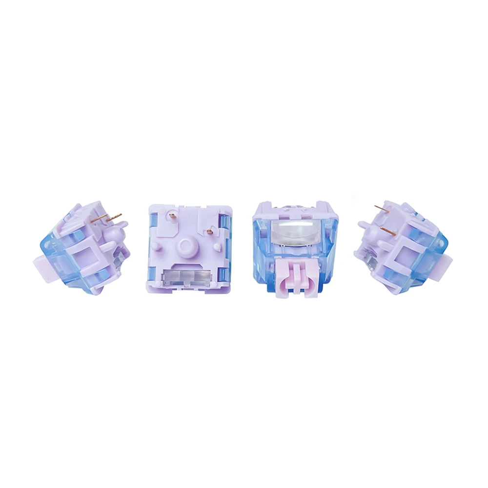 Dream switches with PC top, PA12 bottom housing, and convex light guide.